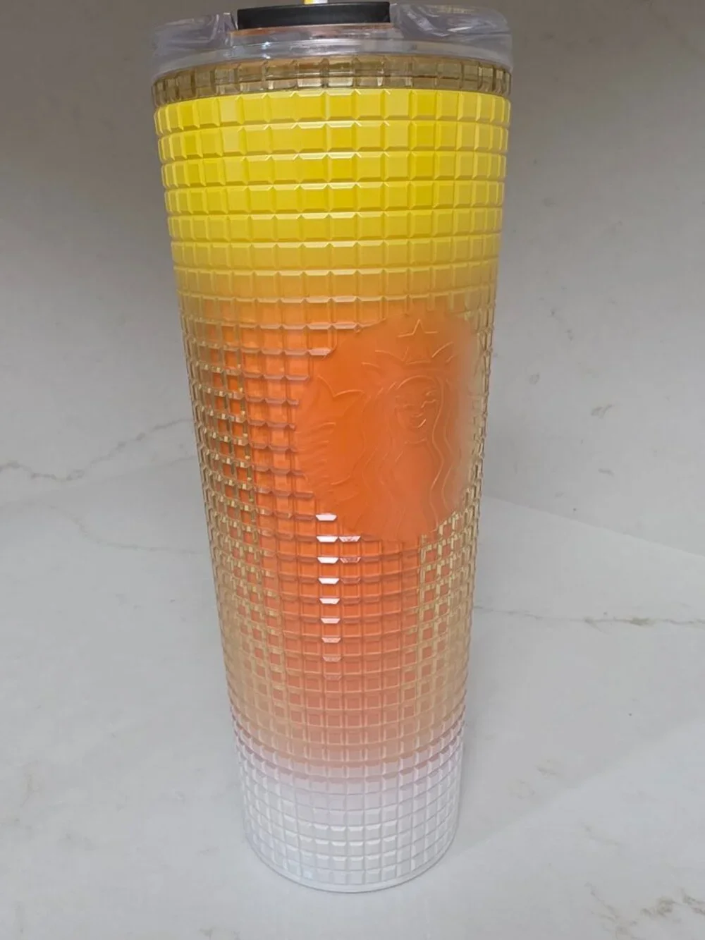 isney World Starbucks Candy Corn Grid Tumbler Halloween Mickey Pumpkin 24oz